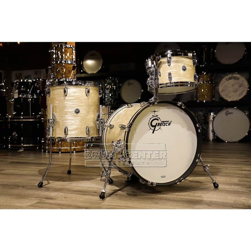 Gretsch Brooklyn 3pc Jazz Drum Set Creme Oyster image 1