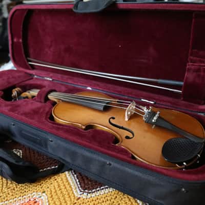 Vintage Violin with Case and Bow image 2