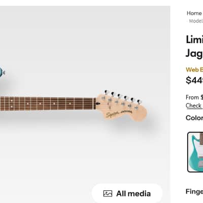Immagine Fender Squier Limited Edition Affinity Series® Jaguar®  2025 Ice Blue - 2