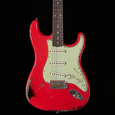 Fender Custom Shop Michael Landau Signature 1963 Stratocaster, Round-Laminated Rosewood, Fiesta Red over 3-Color Sunburst (327) image 3