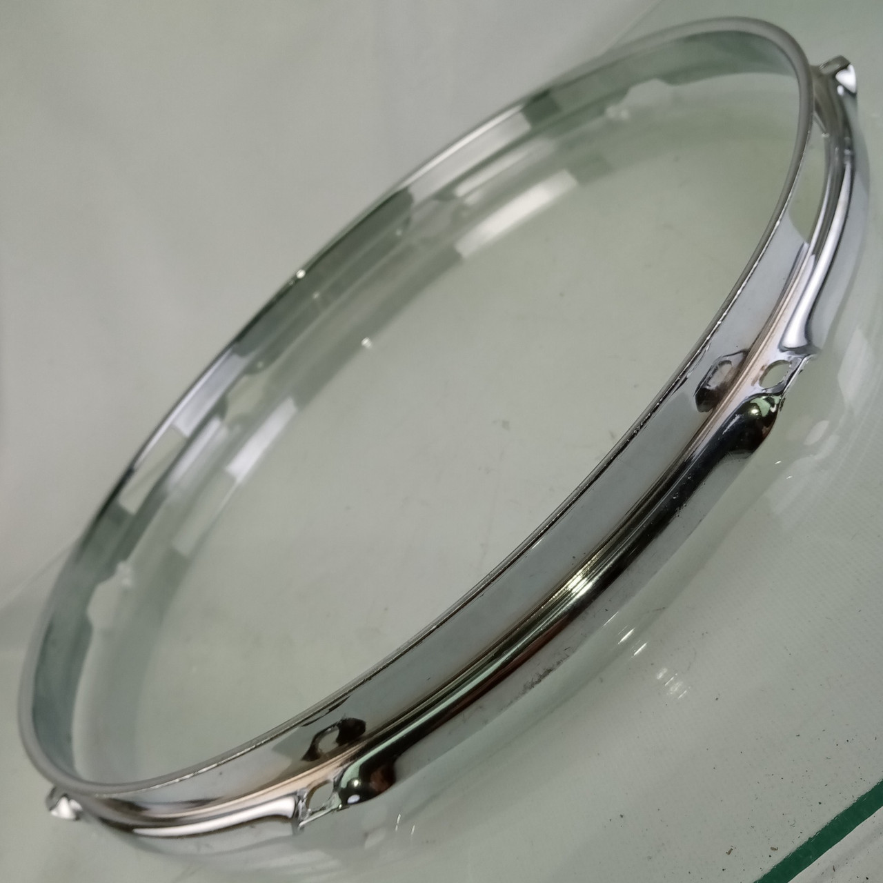 Ludwig 14"COB Triple-Flange Snare Drum Resonant BRASS Rim/Hoop 8Lug Jazz Fest60s — main photograph