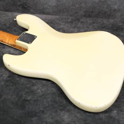 1966 Fender Jazz Bass - Olympic White Refinish image 12