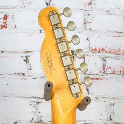 Fender - CuNiFe Blackguard Bigsby Heavy Relic - Telecaster Electric Guitar w/ 1-Piece Quartersawn Maple Neck - Aged Nocaster Blonde - w/ Deluxe Hardshell Case - x5006 image 5