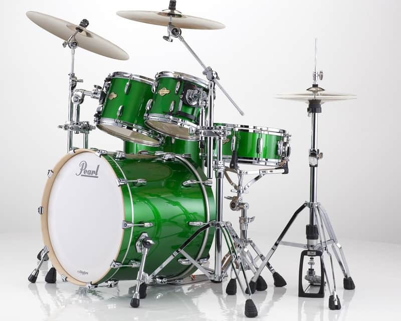 Pearl Masters Shamrock Green Drum Set 20x18,10x8,12x9,14x14 -Free