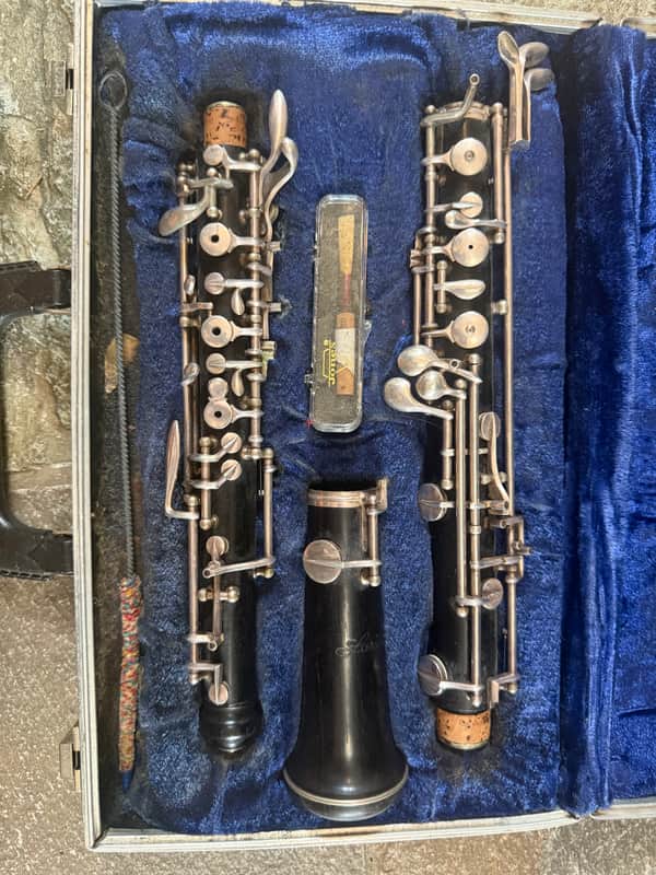 Larilee brand wood Oboe with case. Made in France image 1