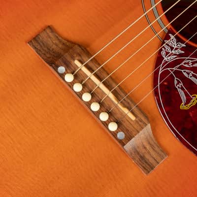 2014 Gibson Limited Edition Hummingbird Quilt - Heritage Cherry Sunburst | USA Bozeman Custom Dreadnought Acoustic Guitar L.R. Baggs Pickup | OHSC image 20