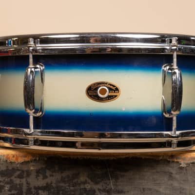 1960s Slingerland 5x14 Blue and Silver Duco Student Snare Drum image 1