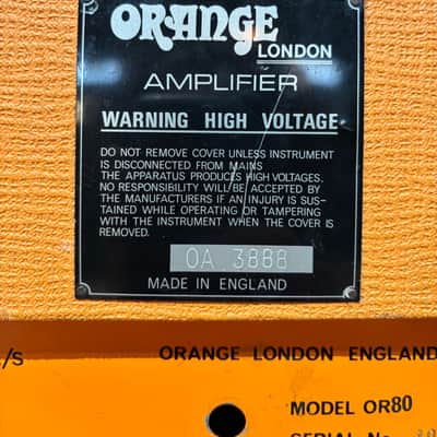 Orange OR80 1973 - lack dual El34 80 watt image 8