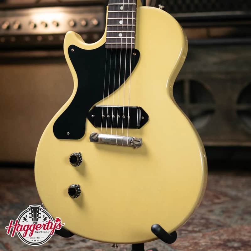 Gibson Custom Shop Left-Handed 57 Les Paul Junior VOS - TV Yellow with Hardshell Case - Demo image 1