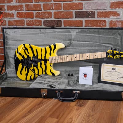ESP Signature Series George Lynch M-1 Tiger Yellow Bengal Tiger Graphic 2023 w/OHSC image 2
