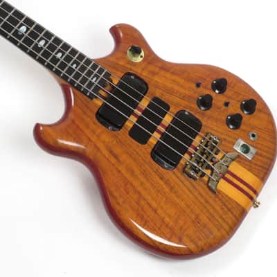 1977 Alembic Series I SSB Short Scale Bass - Figured Koa - Power Supply Included Stanley Clarke image 7
