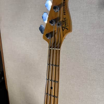 1978 Black Fender Precision Bass with Maple Fretboard image 5