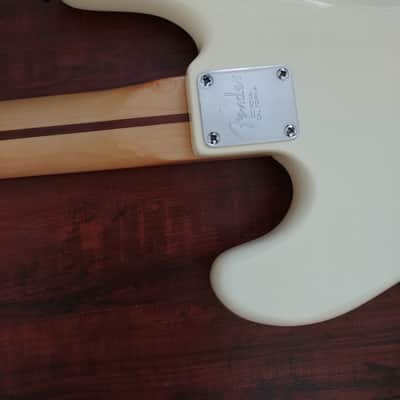 Fender Precision Bass with Jazz Neck Olympic White image 8