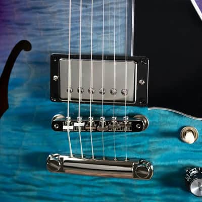 Gibson ES-339 Figured Semi-Hollow Electric Guitar - Blueberry Burst with Hardshell Case image 11