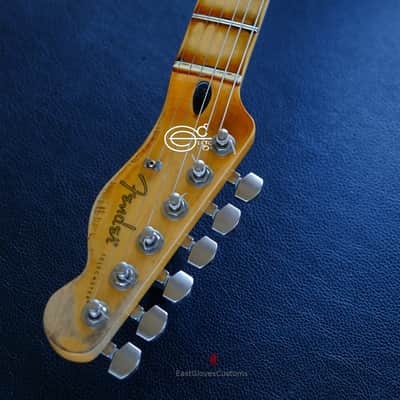 Fender Telecaster Blacktop HH Daphne Blue/Pelham Blue Heavy Aged Relic image 15