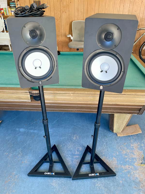 Yamaha HS80M Powered Studio Monitor (Pair) 2000s - Black image 1