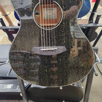 Breedlove RAINFOREST S CONCERT CE Acoustic Electric Guitar RFCN52CEAMAM - Black Gold image 4