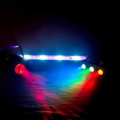 Chauvet Dj JAM Pack Silver With Moonflower, Three-Color Wash Effect Light, And A UV Strobe Combo Light image 11