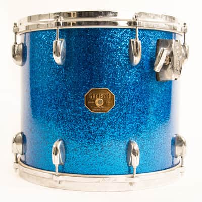 Gretsch Rack Tom Set (Blue Sparkle 70's Rack & Floor) 13x9 & 14x13 owned By J Mascis image 11