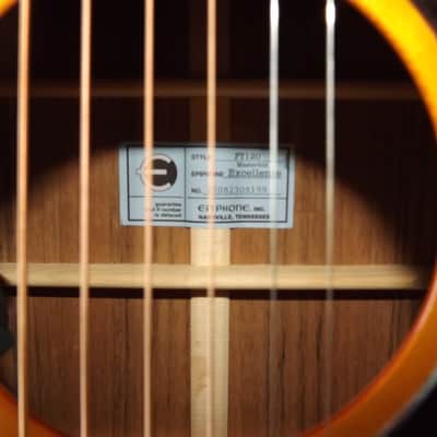 Epiphone Masterbilt Excellente -MINT- FT120-Acoustic/Electric-2020-Present - Antique Natural image 14