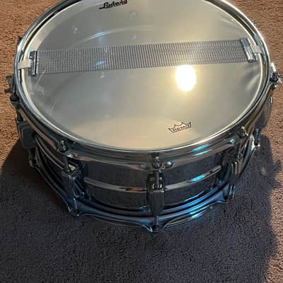 Ludwig LM402 Supraphonic 6.5x14" 10-Lug Aluminum Snare Drum 1985 - Present - Chrome-Plated image 8