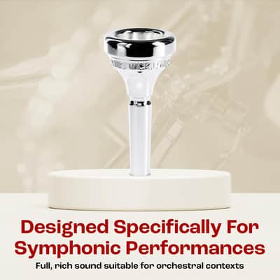 Denis Wick Classic Euphonium Mouthpiece Silver Plated, 5880E-6BM - Medium Backbore for Balanced Airflow & Tone - Medium Shank Fitting Euphonium Accessories for Easy Articulation 25.4 x 6.26 x 7.12mm image 7