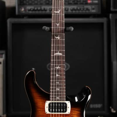 PRS SE Custom 24 Electric Guitar - Black Gold Sunburst with Gig Bag image 4