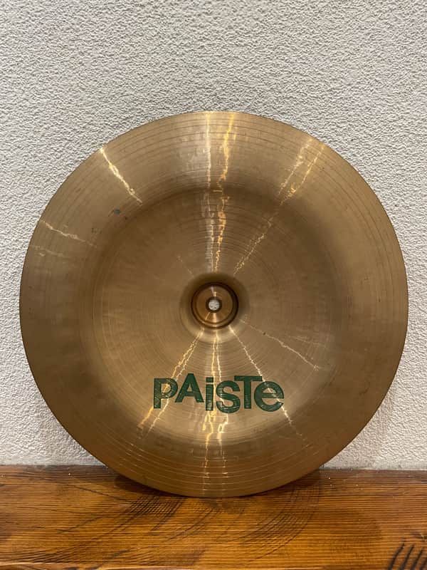 Paiste 16" 505 "Green Label" China Type Cymbal 1980 - 1985 - Traditional image 1
