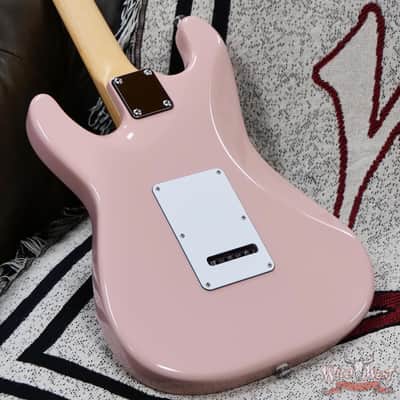 Suhr Custom Classic S HSS Rosewood Fingerboard Matching Color Headstock Shell Pink 8.05 LBS image 11