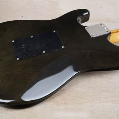 Fender Order Made ST-57 Stratocaster '57 Reissue MIJ 1991 Transparent Black w/ Matching Headstock Japan Fujigen HSS w/ Bag image 7