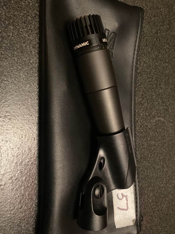 Shure SM57 Cardioid Dynamic Microphone 1984 - Present - Black image 1