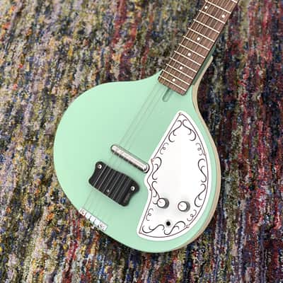 Danelectro Baby Sitar - Vintage Aqua (New Finish for 2020) - Psychedelic tones, surf style! image 6