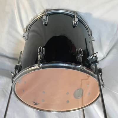 Ludwig Rocker  '88 16x16  Black Floor tom American Made w/legs image 2
