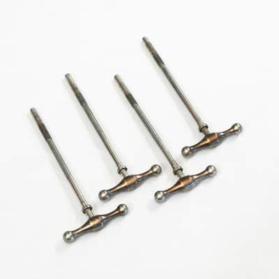 Slingerland 50's Radio King Bass Drum Tension T-Rods 4-1/4" Nickel - (4 pack) image 2