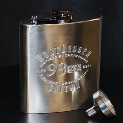 Bootlegger Guitar Hounder. Black Cherry Honey Burst Stiletto Case & Flask image 21