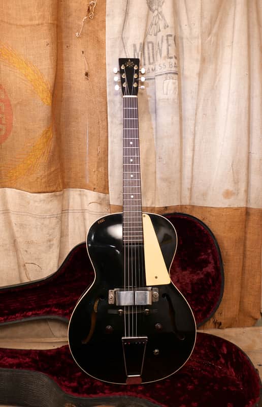 Vega Electric Spanish Archtop 1930's Black image 1
