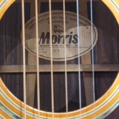 TF Morris W613 1970 - Vintage Acoustic Guitar - Excellent w/ Hard Case image 3