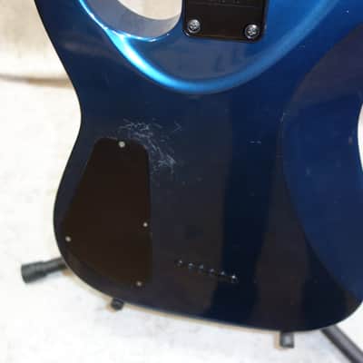 Jackson DK27 Dinky 27" Scale Baritone electric guitar in blue finish with case image 10
