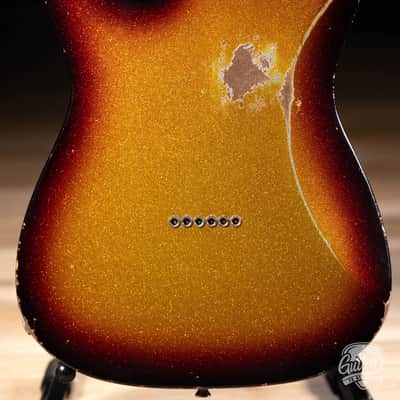 Friedman Vintage T Alder P-90 Guitar w/ Maple Neck – 3-Tone Burst Sparkle image 8