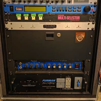 Dimebag Darrell Japan Live Rig (Replica), MXR Flanger Doubler, Furman PQ-4, Aphex 104, Rocktron Silencer, Juice Goose Power Supply, Randall RG100HT, ART Processor, Whirlwind Multi-Selector, Mesa Engineering High Gain Amp Swicther image 8