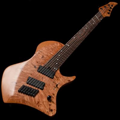 ABASI GUITARS/Larada 7 Multi Scale Burl Maple/Ebony (Natural) image 1