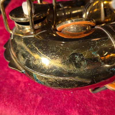 Vintage Early 1920s Buescher True Tone Low Pitch Eb Alto Saxophone w/ Original Carrying Case - RECENTLY REPADDED!! image 4