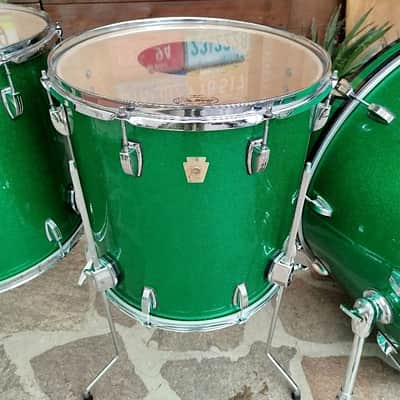 LUDWIG Classic Maple Zep Set 2018, Green Sparkle. image 4