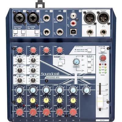 Soundcraft Notepad-8FX Small-format Analog Mixing Console with USB I/O and Lexicon Effects - (B-Stock) image 2