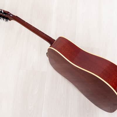 1966 GIbson B-45-12 Vintage Dreadnought 12-String Acoustic Guitar Cherry Sunburst w/ Case image 14