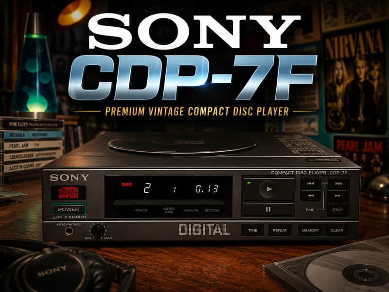 SONY CDP-7F 🌈RaRe🌈 Vintage CD/CDR Deck S-Connector Cable image 1