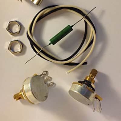 Wiring Harness Kit For P Bass CTS 450G Knurled Pots .047uf Soviet PIO Capacitor image 2
