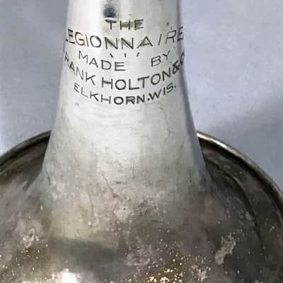 1935 Frank Holton & Co. Legonnaire Single Valve Tenor Bugle image 4