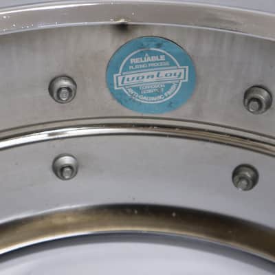 VINTAGE LUDWIG 1970s B/O Badge Supraphonic402 14x6.5 image 11