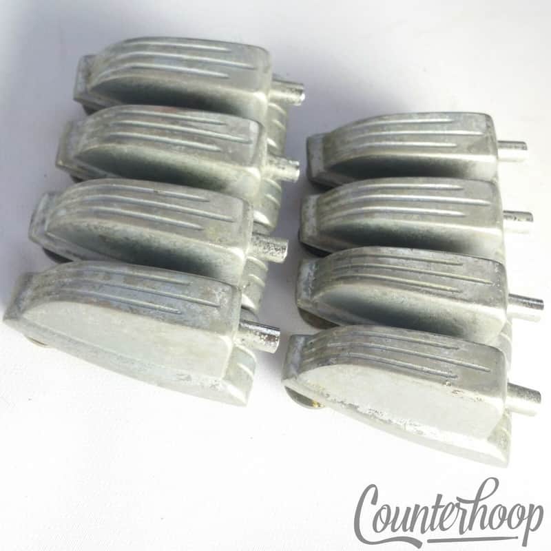 *Ludwig Bass Drum Floor Tom Classic Lugs 8x Nickel 1 11/16" 50s/60s Vintage USA* image 1